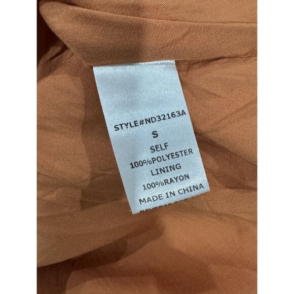 LUMIERE Women Brown Dress SMALL - Picture 5 of 5